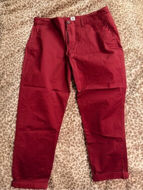 2 PAIRS Gap Girlfriend Khaki - red + blue 14
